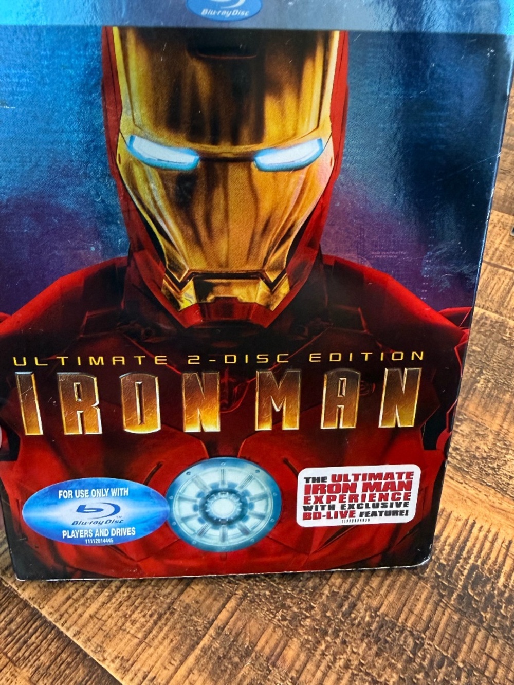 Iron Man Ultimate 2- Disc Edition Blu-Ray in original case and slip cover